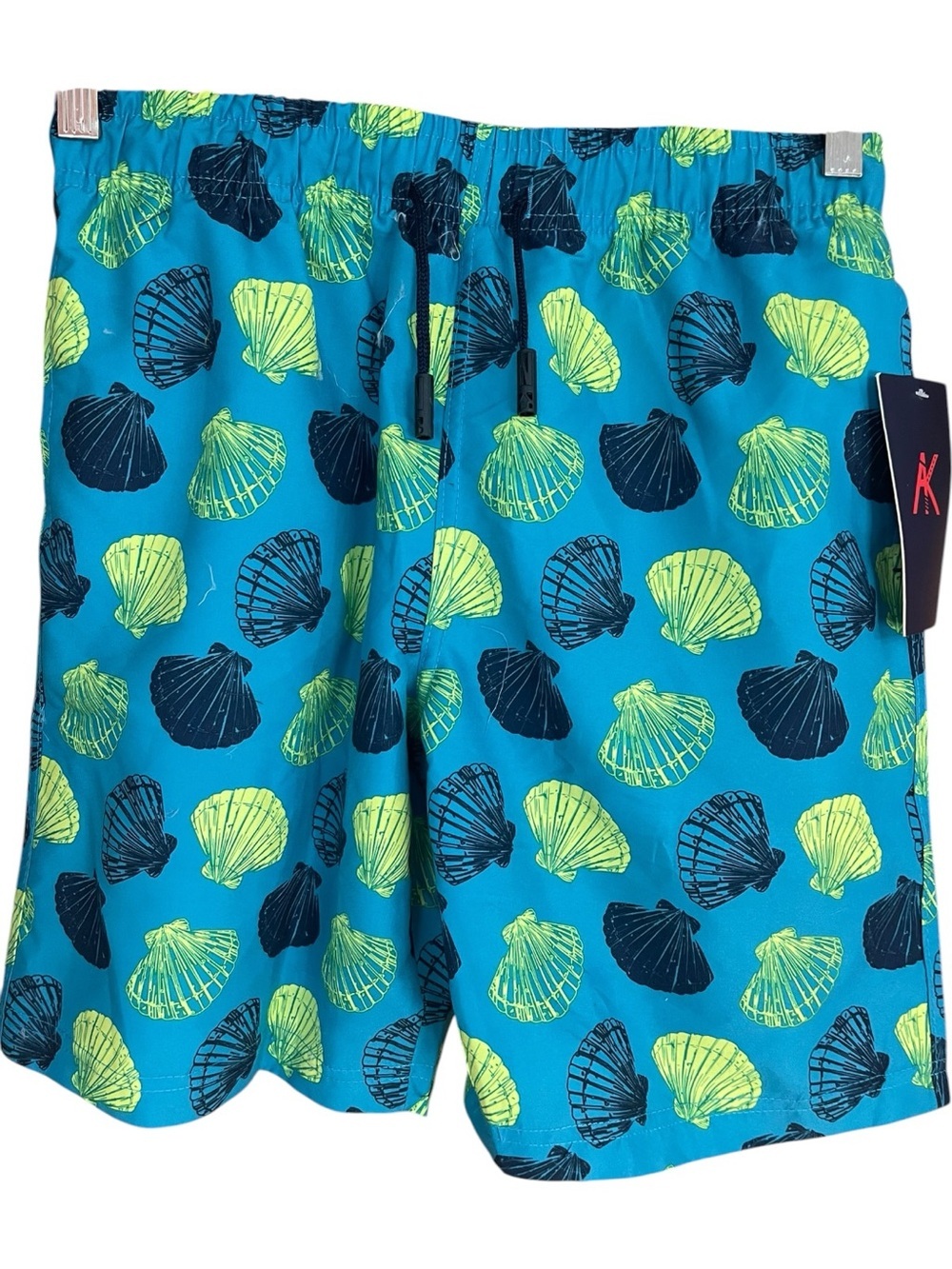 AK Seashell Print Swim Trunks Blue